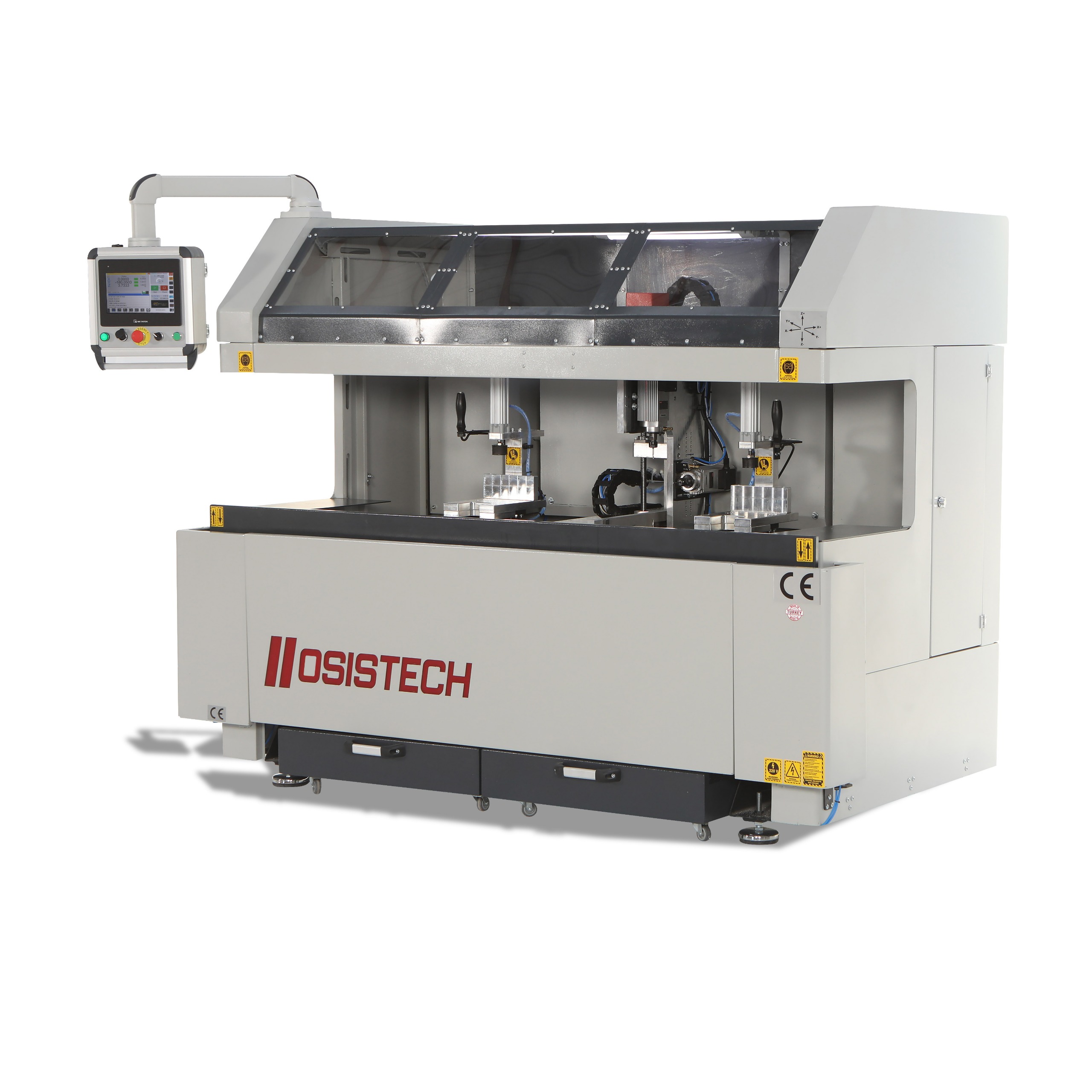 OST-500 Alüminyum PVC 3 Eksen CNC İşleme Merkezi